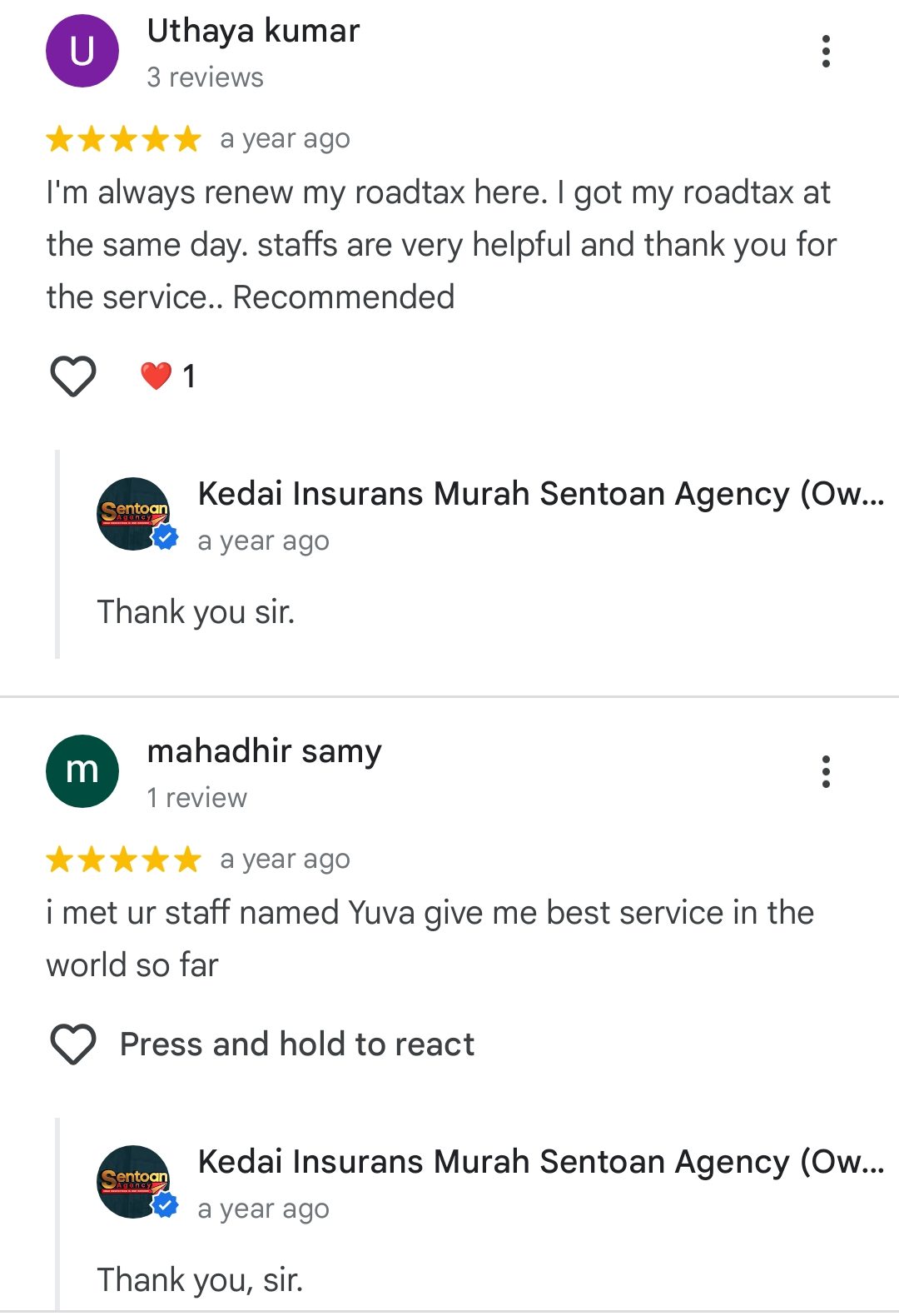 Maklum balas pelanggan 3